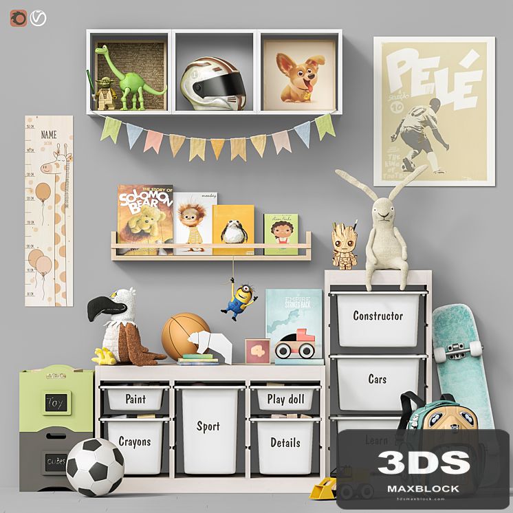 Toys and furniture set 107