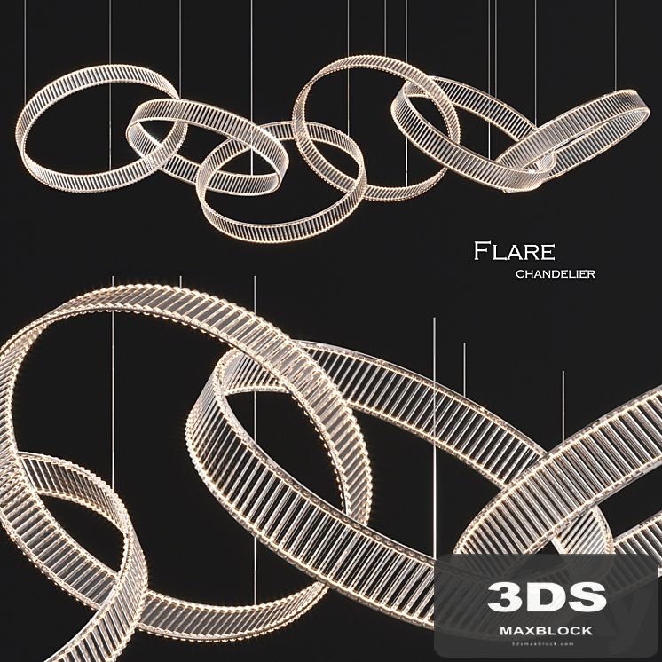 Lasvit flare chandelier