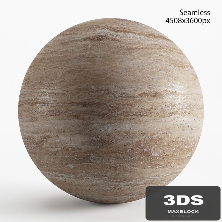 Seamless texture of beige travertine
