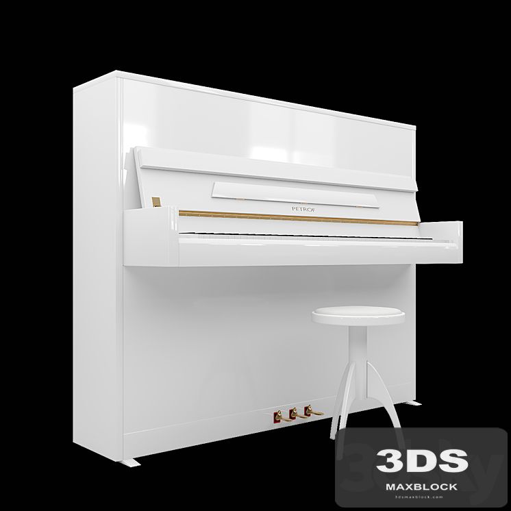 Piano PETROF P 118 S1, Piano chair Discacciati