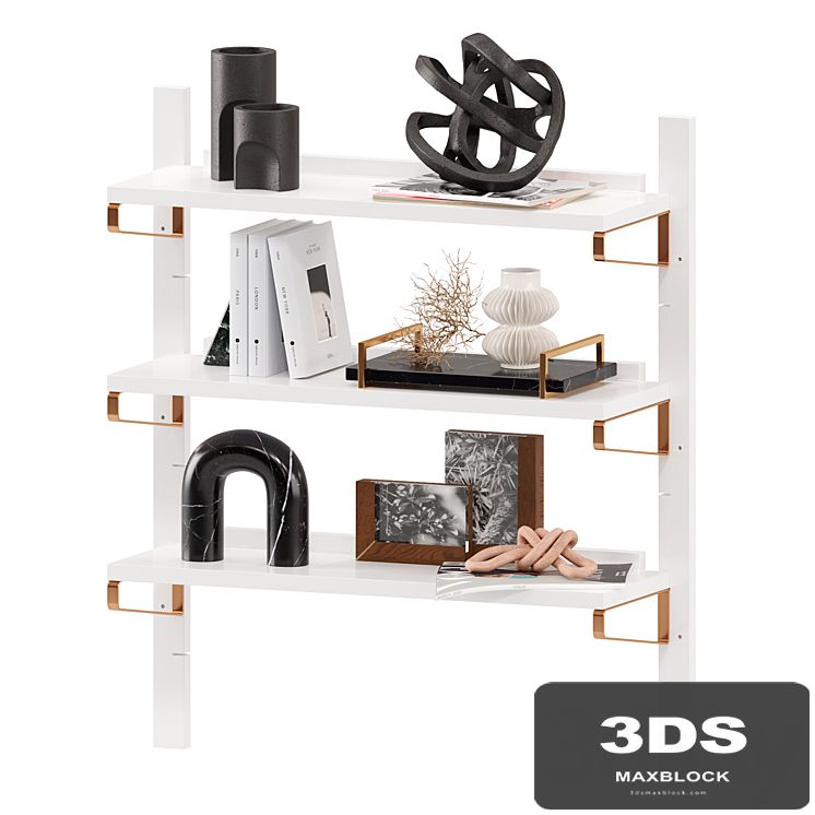 CB2 White High-Gloss Single Modular Wall Shelf