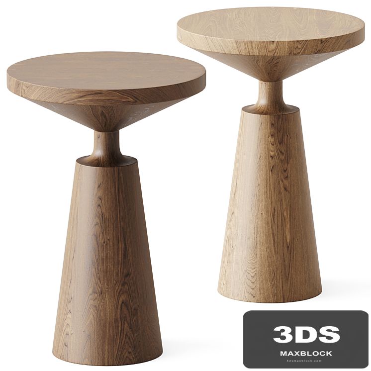 Wooden Contemporary Nicole Side Table