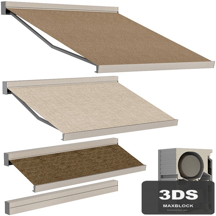 Sliding outdoor awning sun canopy