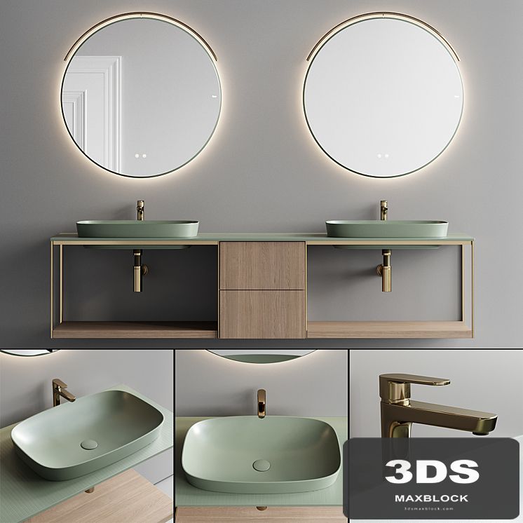 Fiora Sen Vanity Unit Set 3