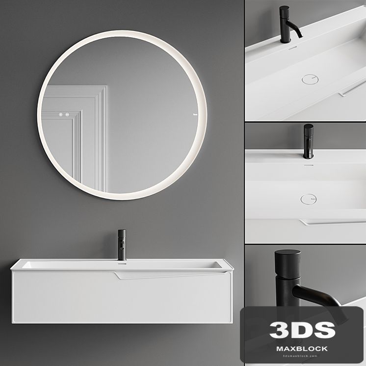 Fiora Frame Vanity Unit Set 1