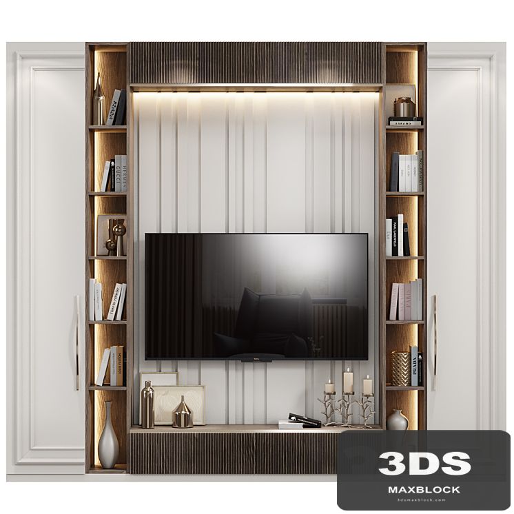 Neoclassical TV wall 019