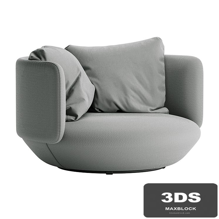 WENTZ Baixa Lounge Chair - Light Gray