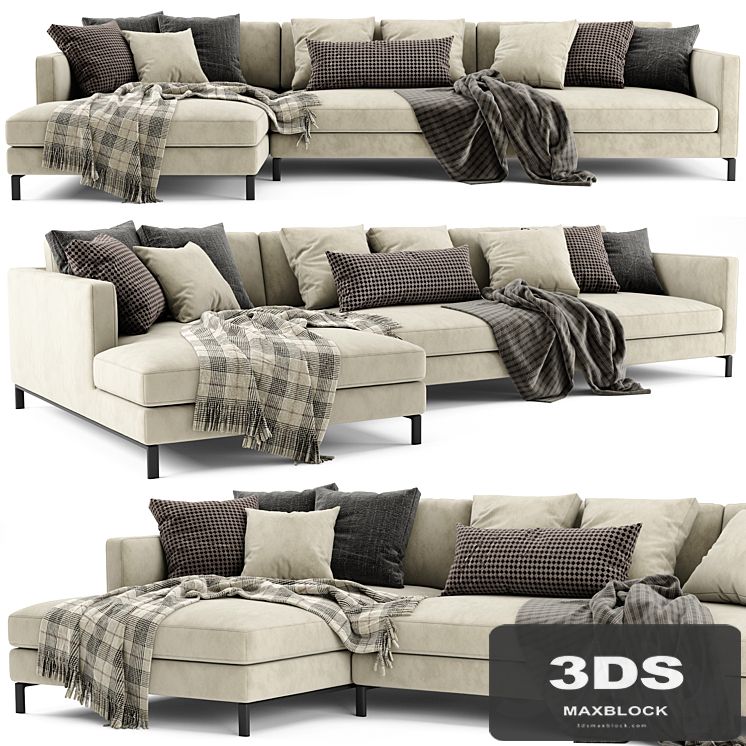 Verzelloni Hampton Chaise Longue Sofa