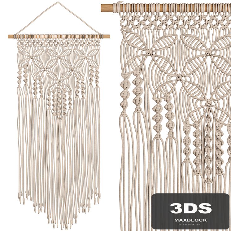 Wall Hanging Braided Boho Macrame Woven Handmade Art Tapestry Home Room Decor