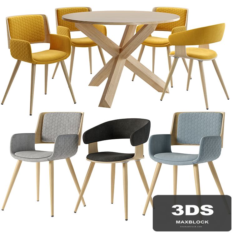 La Forma. ARENDAL table. Chair Heiman, Andre