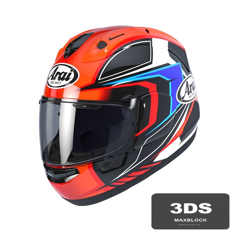 ARAI RX-7V MAZE RED / FROST BLACK motorcycle helmet