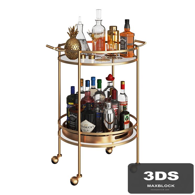 Mini Bar Beverage Table