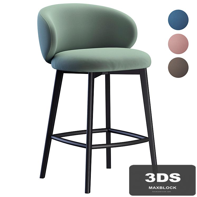 Bar stool Tuka Wood Cb