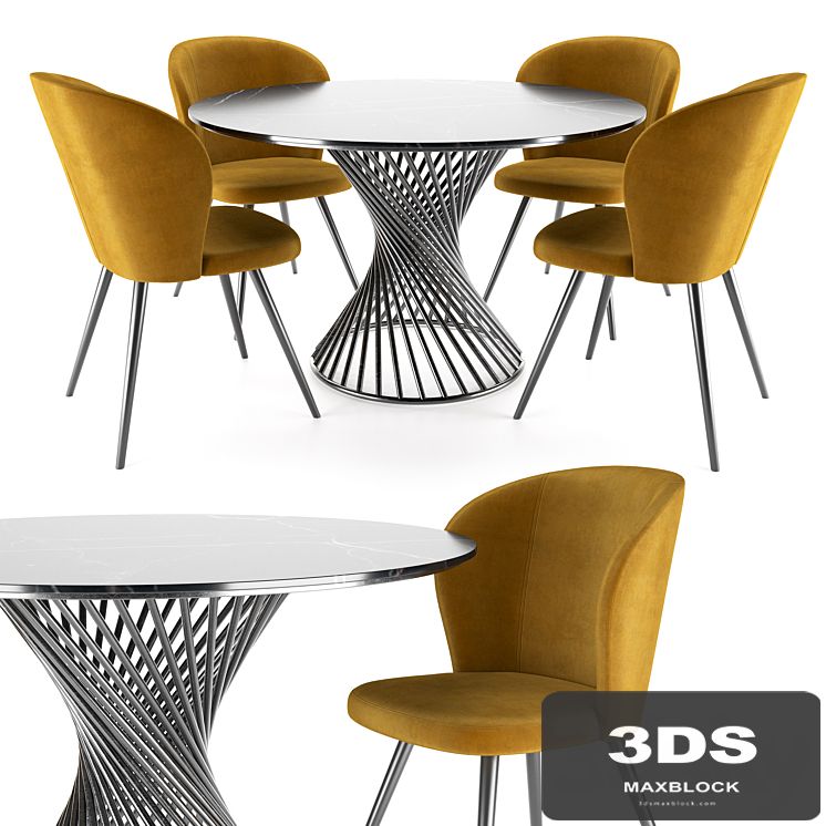 Odri chair and Tornado table