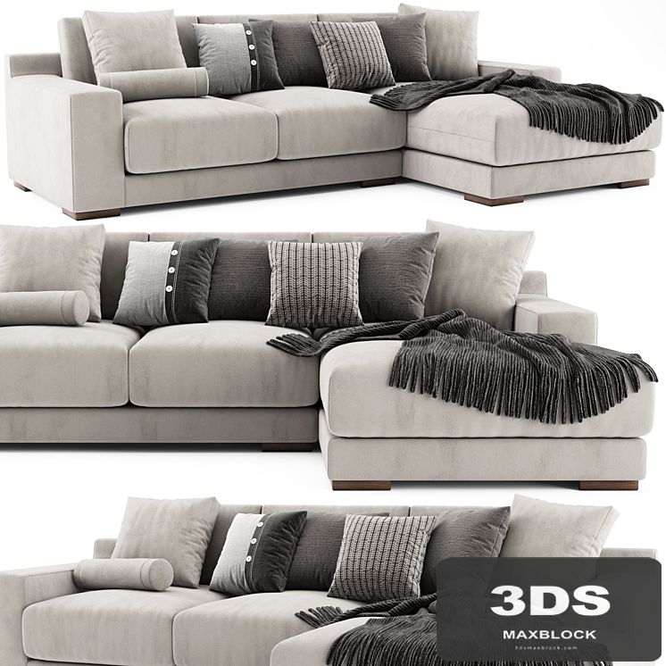 West Elm Dalton Chaise Longue