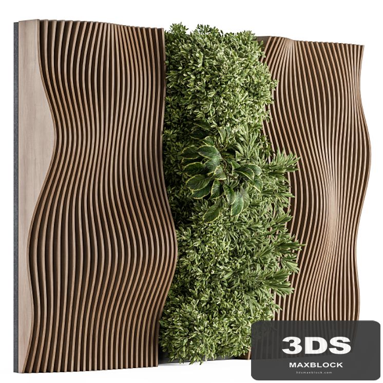 Vertical Garden Wood Parametric Wall - Wall Decor 30