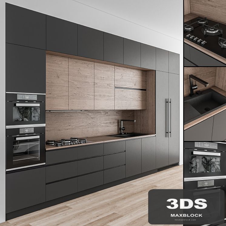 Kitchen Modern - Wood and Black 49