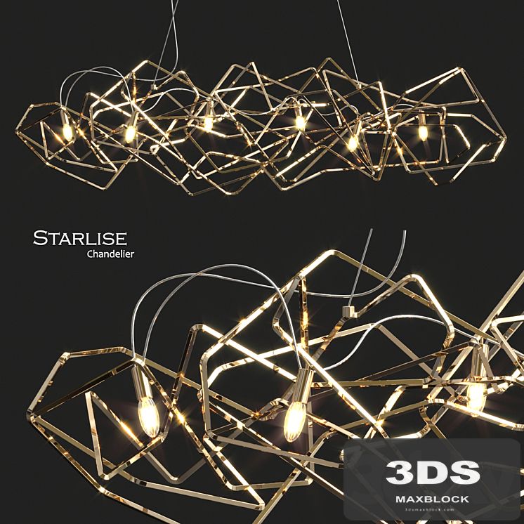 Starlise gold chandelier
