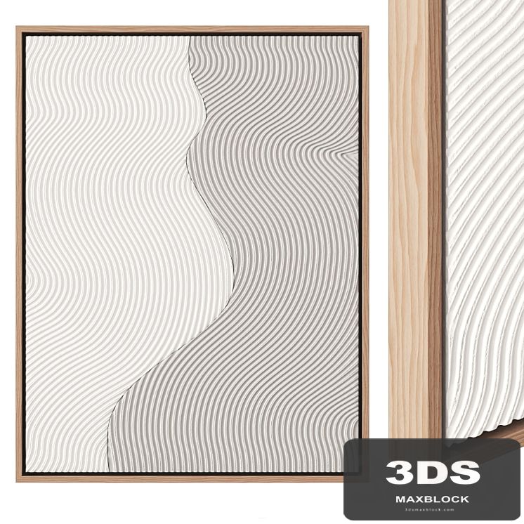 Abstract plaster painting
