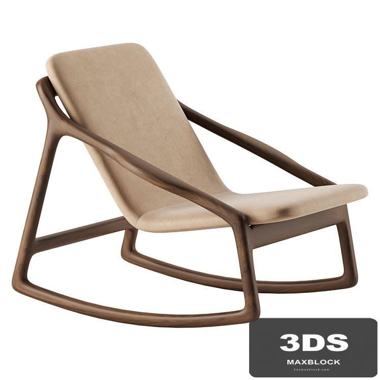 MARSHALL Rocking armchair by Woak