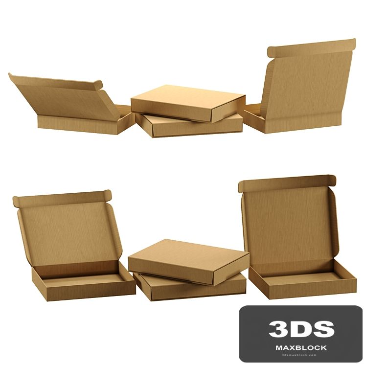 Set of cardboard boxes