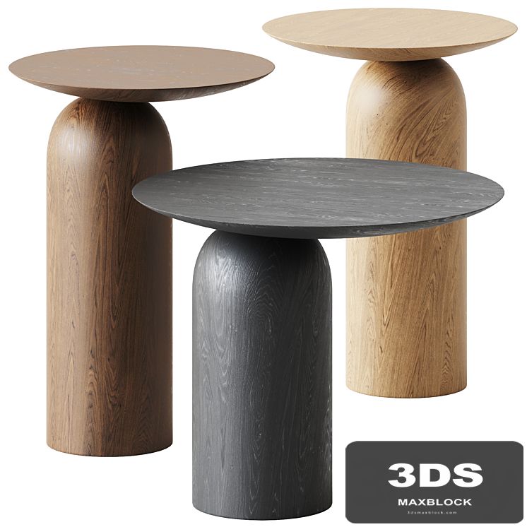 Wooden Coffee Side Table Disco by Basta