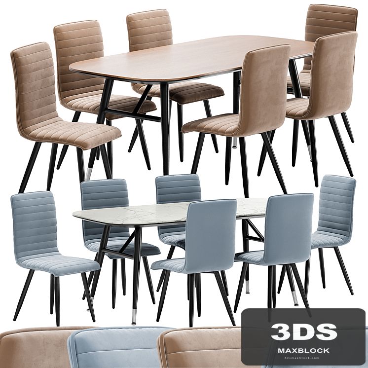 Mako dining chair and Catania table
