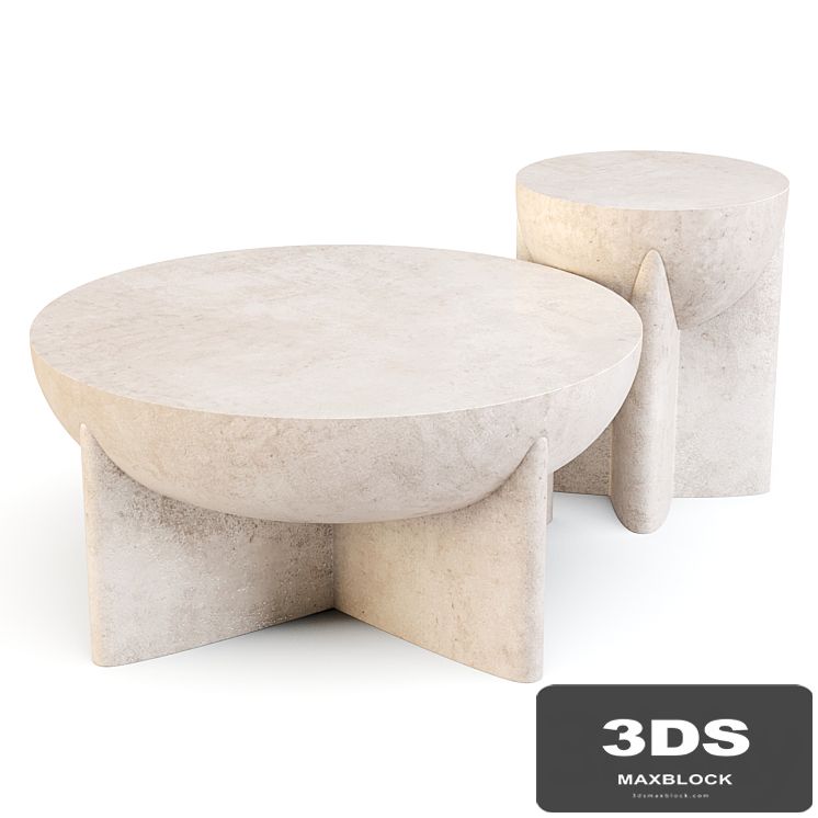 West Elm: Monti Lava Stone - Coffee and Side Table