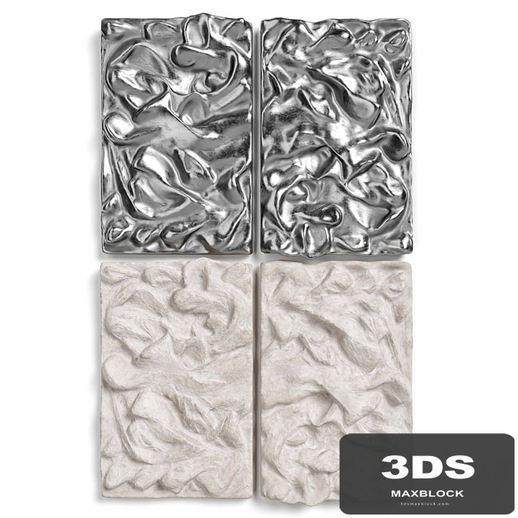 Relief metal and plaster wall panel