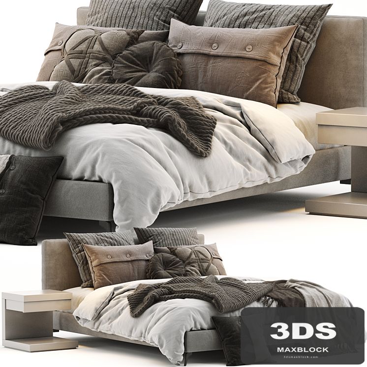 Meridiani Stone Up Bed