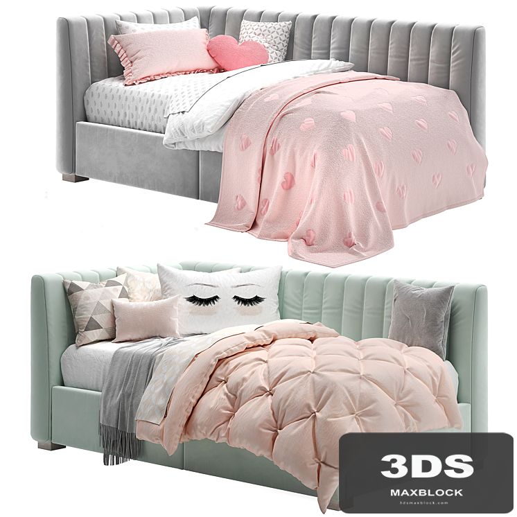 Avalon Upholstered Corner Storage Bed