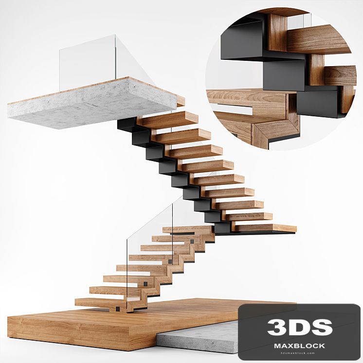 Modern interior stair 02