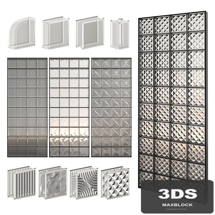 Glass Block Wall 01