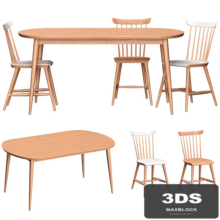 Deauville table and chairs