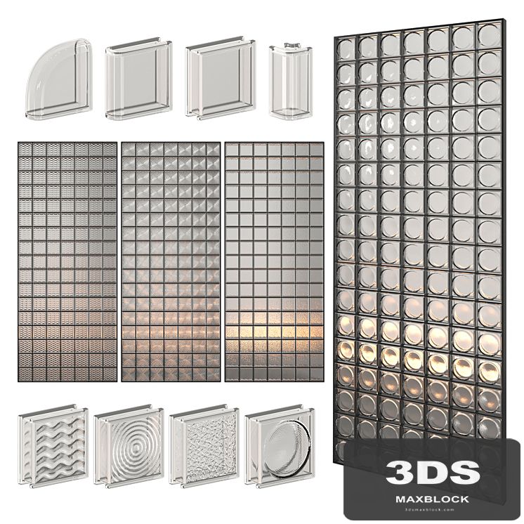 Glass Block Wall 02