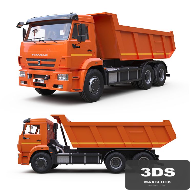 Dump truck on the KAMAZ-65115 chassis.