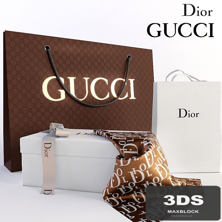 Decorative set, Dior gucci