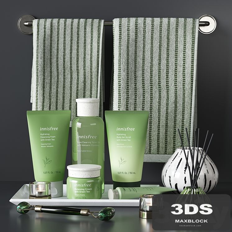 Innisfree Green Tea Cosmetics Decor Set