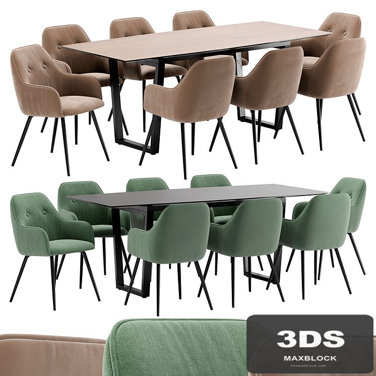 Lipstick Dining Chair and Master Table