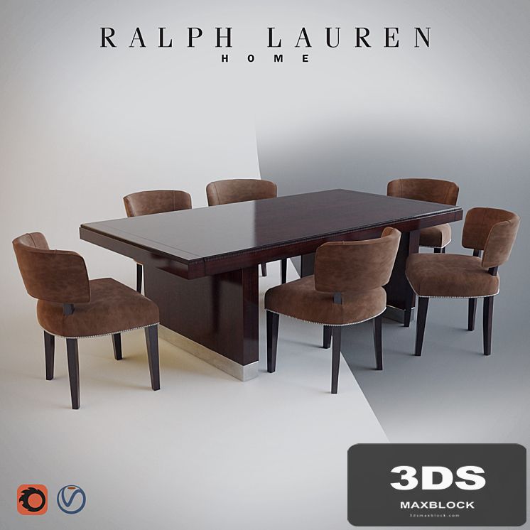 RALPH LAUREN HOME - CLIFF HOUSE DINING TABLE / CHAIR
