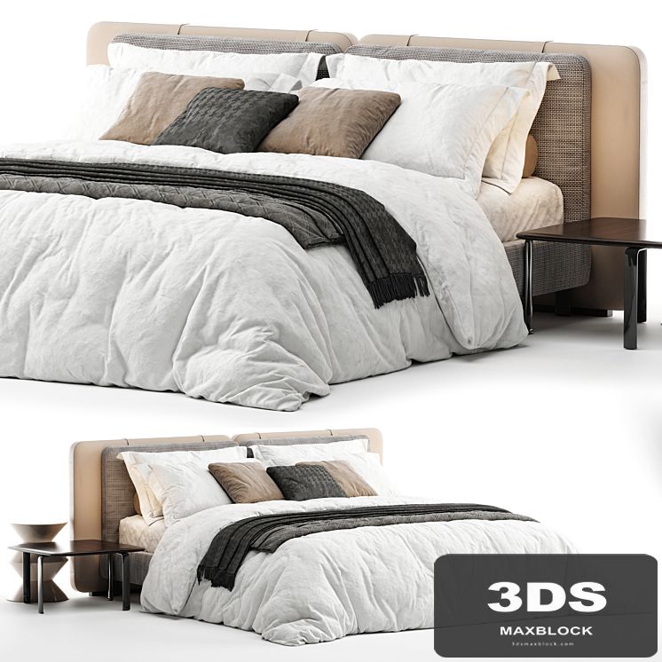 Bed Minotti Tatlin Soft