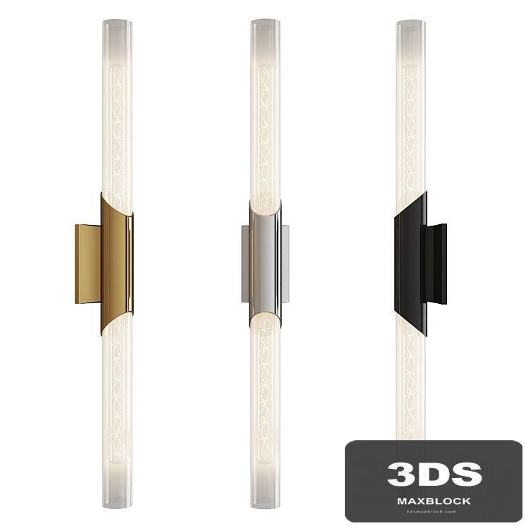 Pylon led double wall sconce
