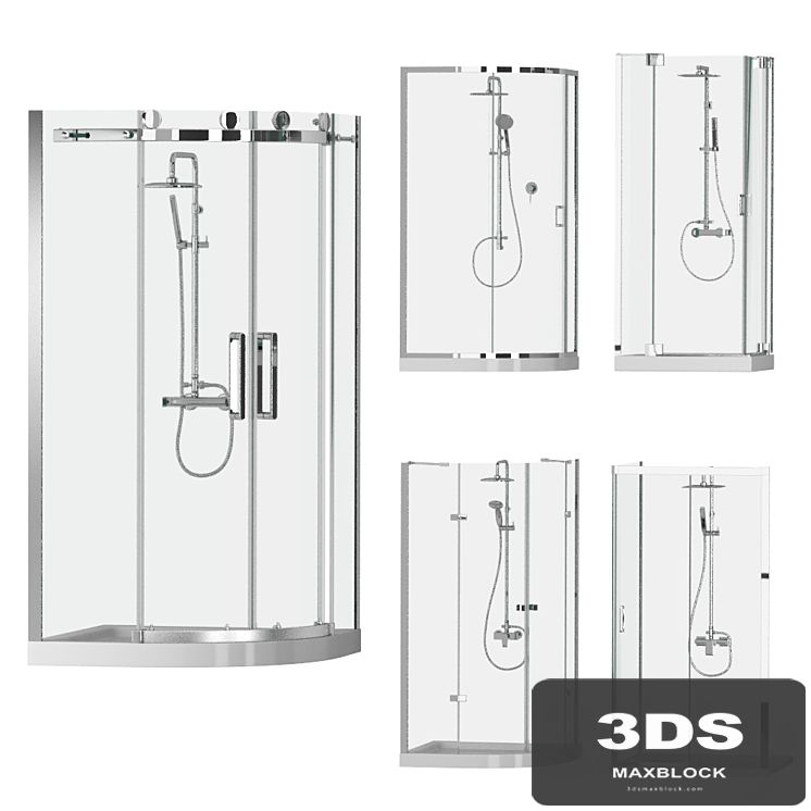 Shower corners Cezares set 1