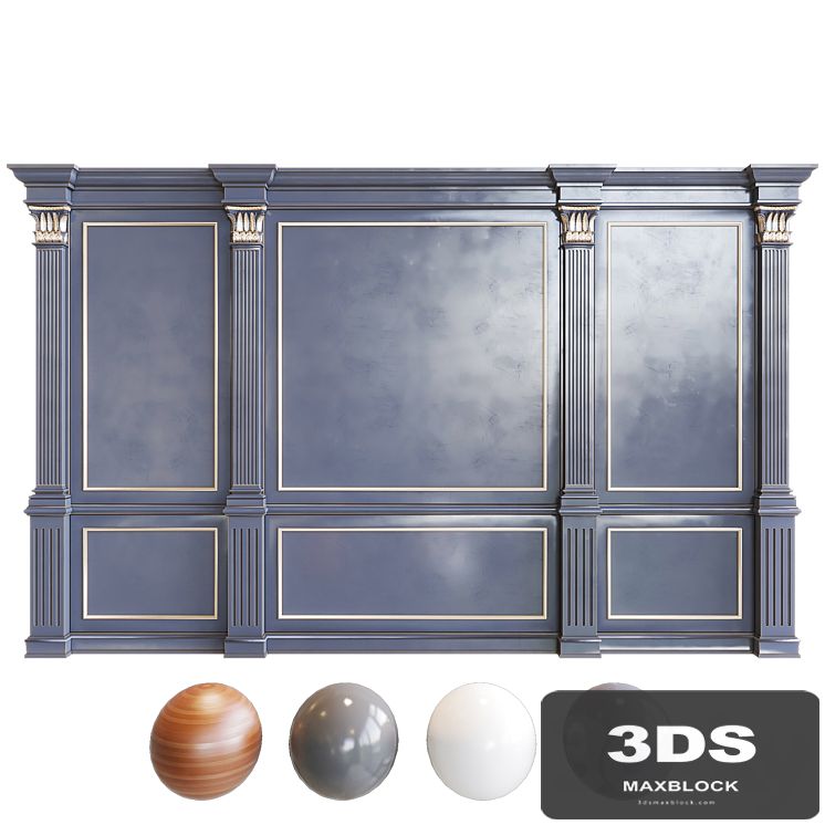 Stucco wall panel with decorative