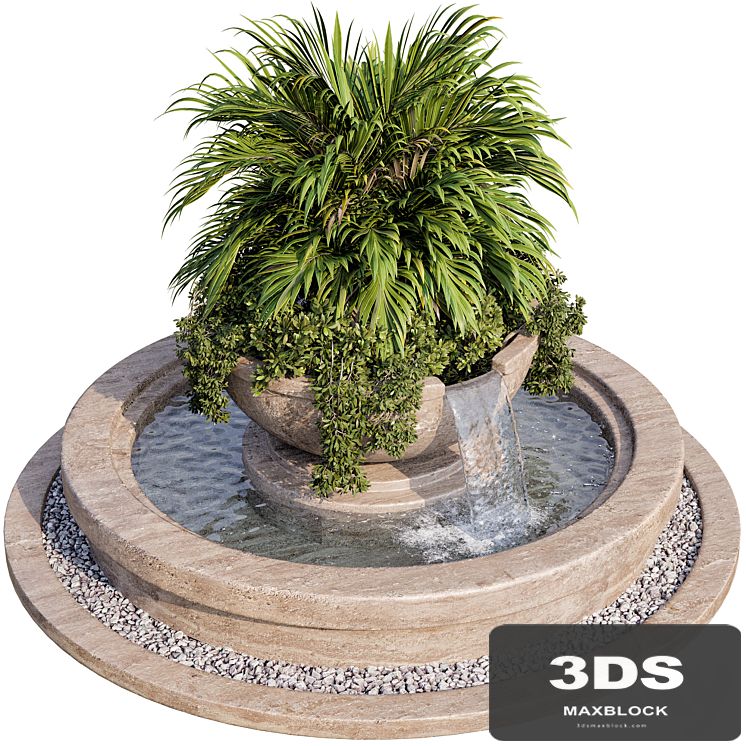 Plant and fountain 01