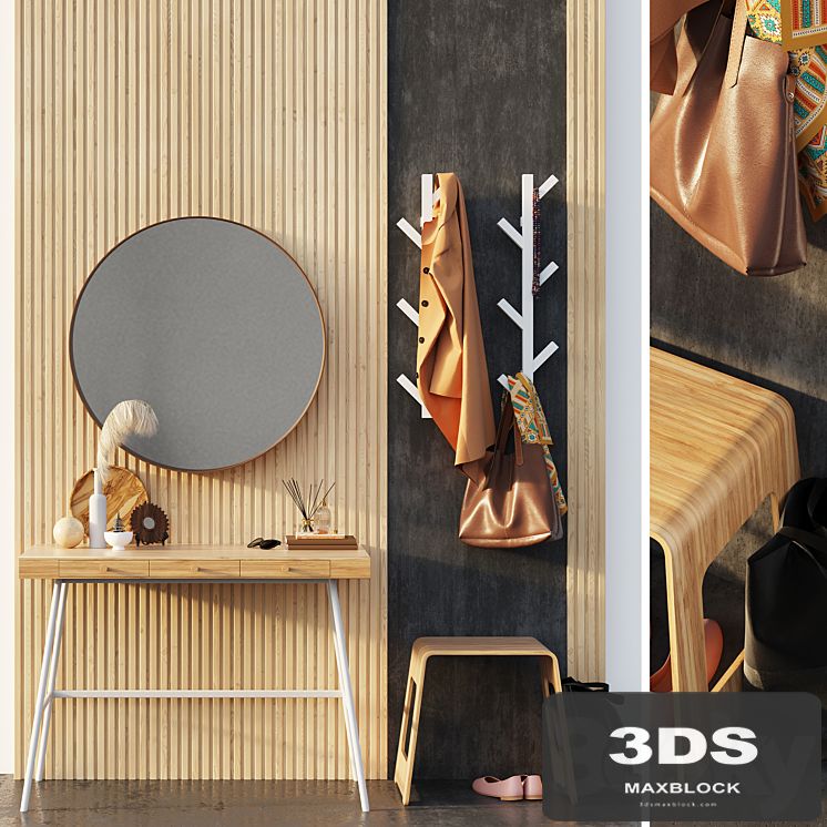 Furniture composition in the hallway. IKEA