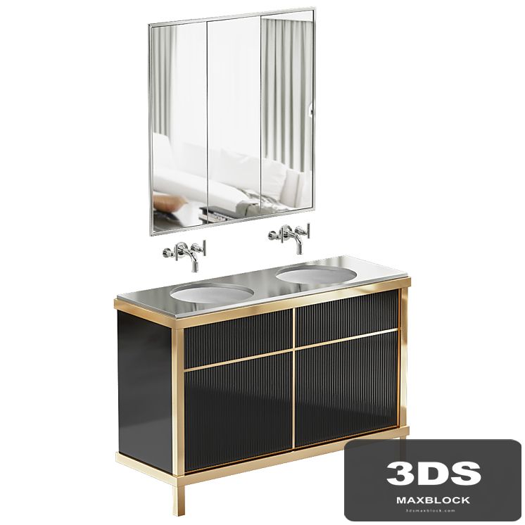 Art Deco Bathroom Vanity