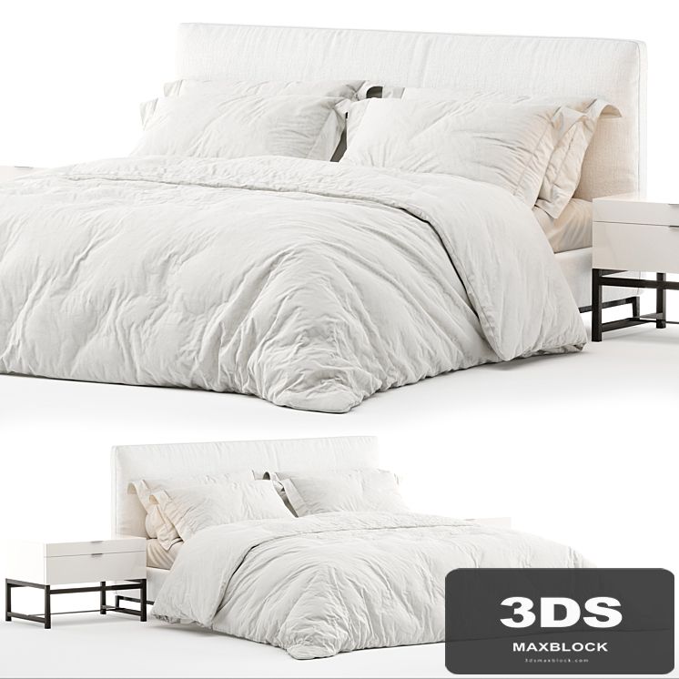 Bed Minotti Andersen (White)