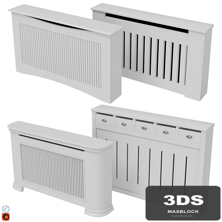 Decorative radiator screen set_010