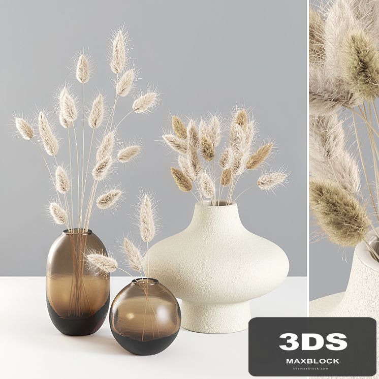 Dried Lagurus Bouquets 01